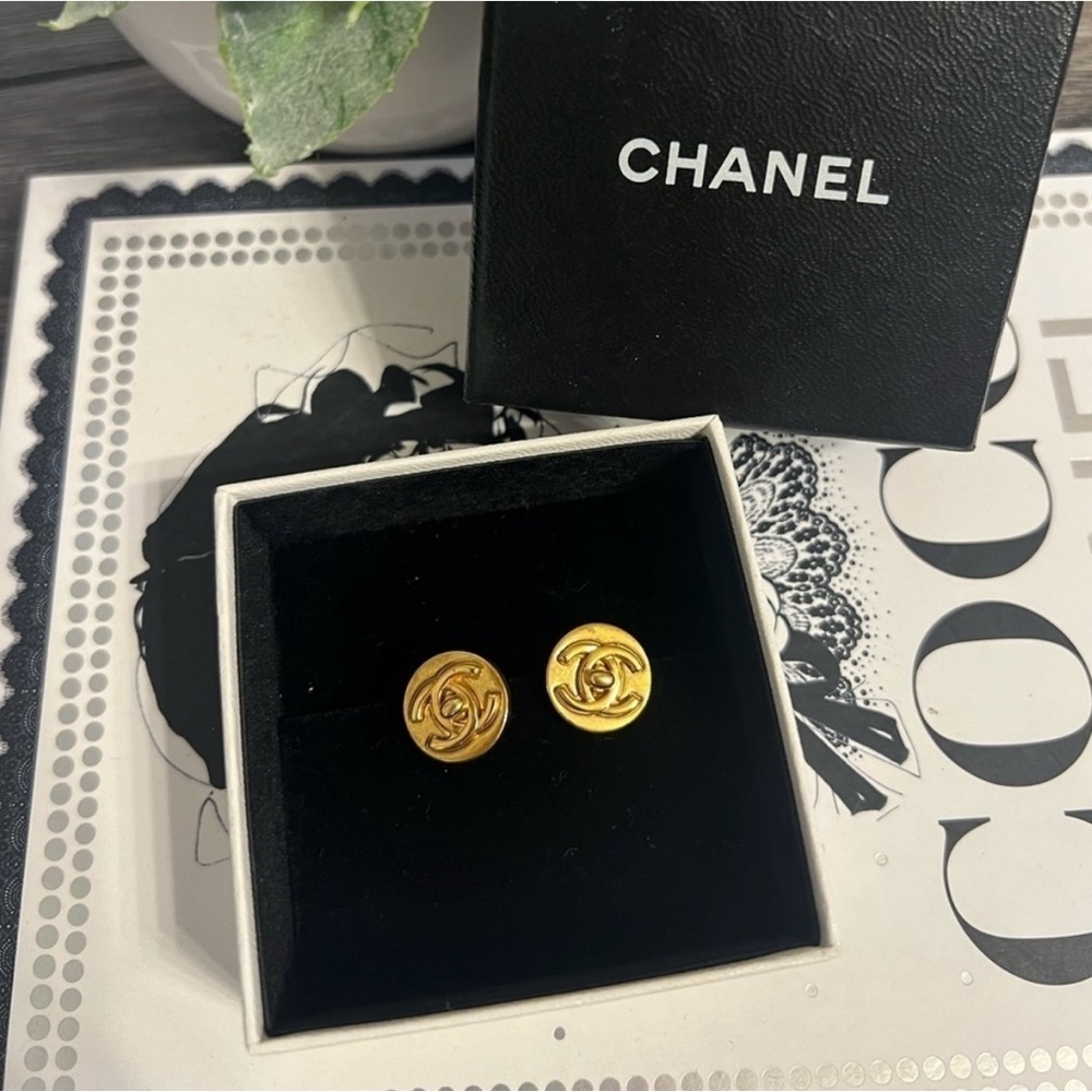Chanel Gold Earrings